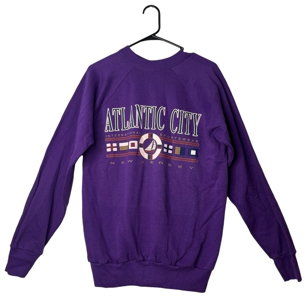 Vintage Atlantic City New Jersey Purple Crewneck